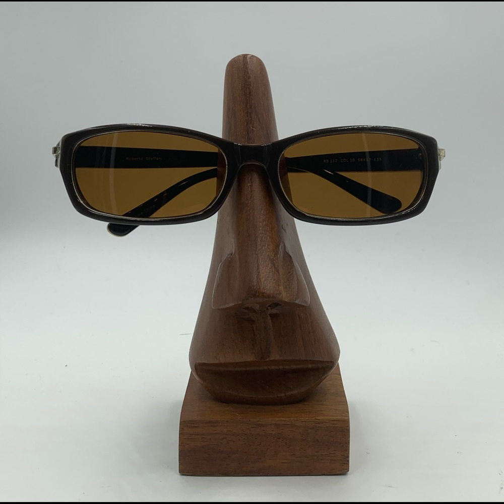 Roberto Steffani 117 Brown Oval Sunglasses Frames